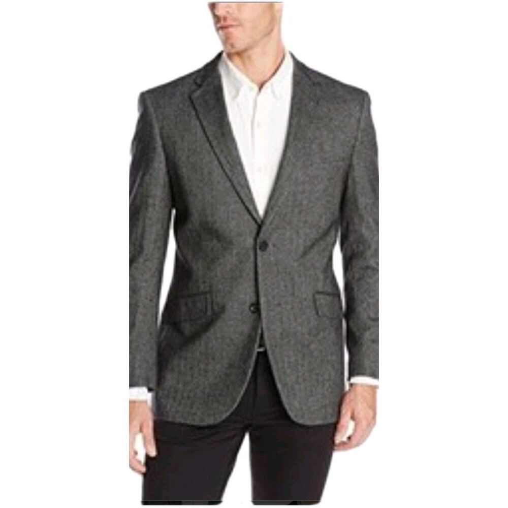 U.S. Polo Assn. Men’s Grey Two-Button Cotton Sport Coat Blazer Size Medium